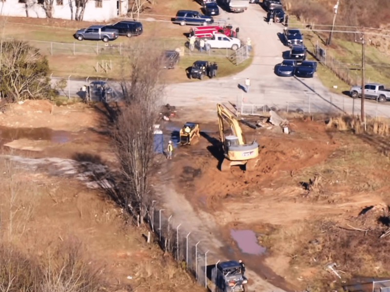 Construction at the proposed Training Center Site
