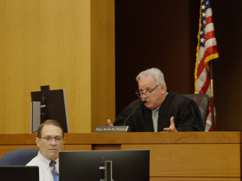 Fulton County Superior Court Judge Kevin M. Farmer, presiding over the Cop City RICO trial of Ayla King.