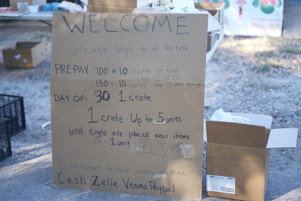 The Food Commune in DeKalb County, Georgia, sells food that would otherwise be thrown out based on a points system. (Jesse Pratt López)