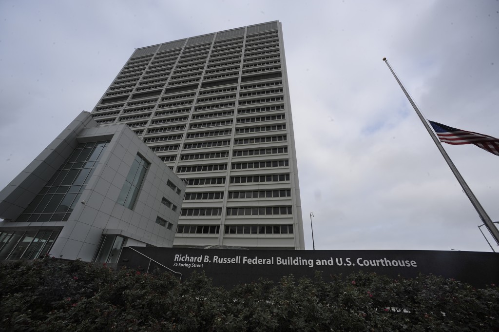 Richard B. Russell Federal Building and U.S. Courthouse where Samuel Tunick had his first appearance hearing on the charge of destruction of evidence.