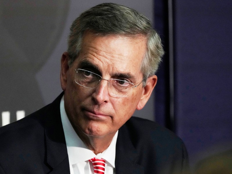 Georgia Secretary of State Brad Raffensperger, who is currently running for governor and filed a federal lawsuit to increase his campaign finance limits.