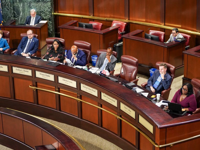 Council members listen to public comment during a regular meeting of the Atlanta City Council at City Hall in Atlanta, Georgia, U.S., April 21, 2026. ACPC/Megan Varner