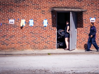 Voters enter the First Iconium Baptist Church voting precinct in Atlanta, Georgia, during the primary election on Tuesday, May 19, 2026.